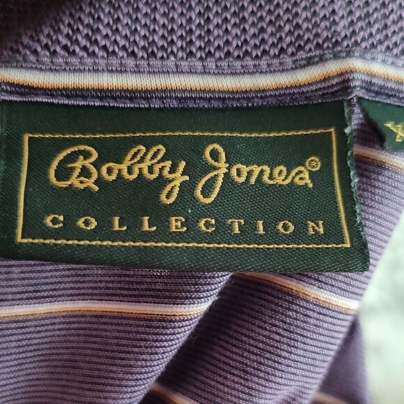 Bobby Jones Collection Polo Golf  Short Sleeve Shirt Size XL Purple Color - Picture 9 of 10